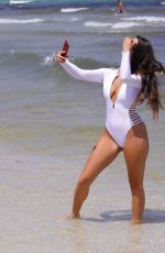 TAO WICKRATH in Swimsuit at a Beach in Miami 05/24/2019
