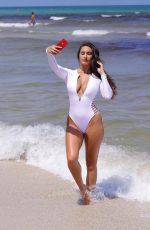 TAO WICKRATH in Swimsuit at a Beach in Miami 05/24/2019