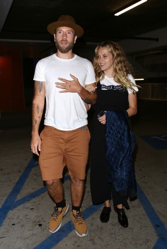 TERESA PALMER and Mark Webber Night Out in Los Angeles 06/25/2019
