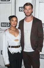 TESSA THOMPSON and Chris Hemsworth at Build Series in New York 06/13/2019