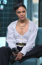 TESSA THOMPSON and Chris Hemsworth at Build Series in New York 06/13/2019