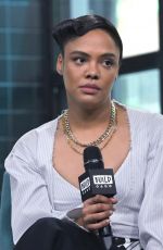 TESSA THOMPSON and Chris Hemsworth at Build Series in New York 06/13/2019