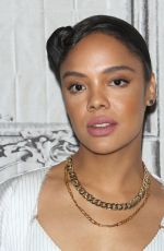 TESSA THOMPSON and Chris Hemsworth at Build Series in New York 06/13/2019