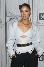 TESSA THOMPSON and Chris Hemsworth at Build Series in New York 06/13/2019