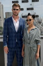 TESSA THOMPSON and Chris Hemsworth at Men in Black Photocall in London 06/02/2019