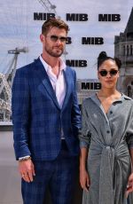TESSA THOMPSON and Chris Hemsworth at Men in Black Photocall in London 06/02/2019
