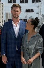 TESSA THOMPSON and Chris Hemsworth at Men in Black Photocall in London 06/02/2019