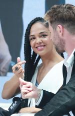 TESSA THOMPSON and Chris Hemsworth at Men in Black Press Conference in Beijing 06/09/2019