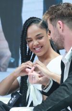 TESSA THOMPSON and Chris Hemsworth at Men in Black Press Conference in Beijing 06/09/2019