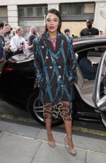 TESSA THOMPSON Arrives at BBC Radio 2 in London 06/03/2019
