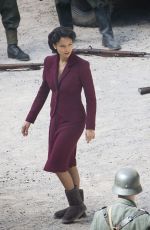 THANDIE NEWTON on the Set of Westworld in Spain 05/25/2019