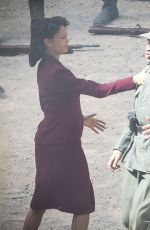 THANDIE NEWTON on the Set of Westworld in Spain 05/25/2019