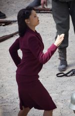 THANDIE NEWTON on the Set of Westworld in Spain 05/25/2019