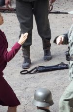 THANDIE NEWTON on the Set of Westworld in Spain 05/25/2019