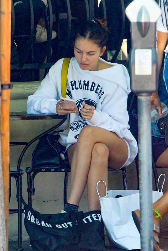 THYLANE BLONDEAU at Urth Caffe in Beverly Hills 06/22/2019
