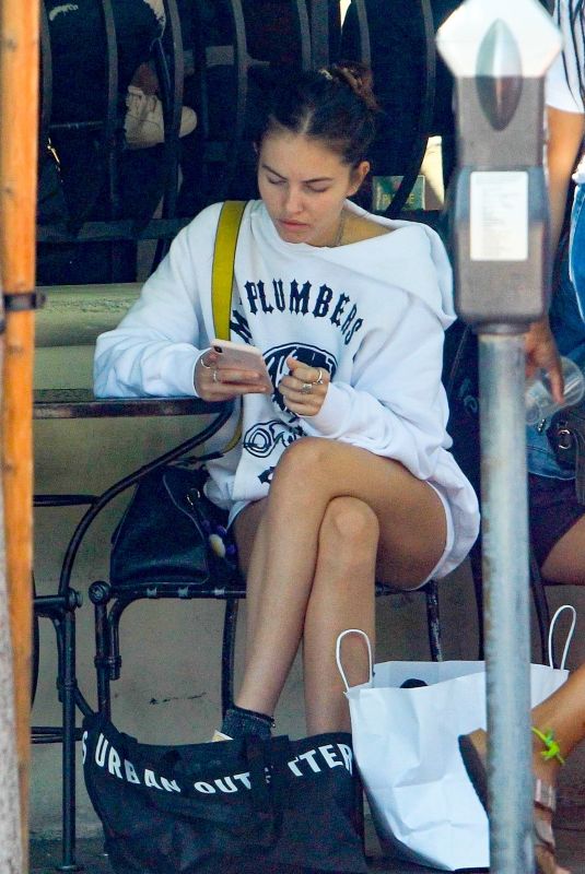 THYLANE BLONDEAU at Urth Caffe in Beverly Hills 06/22/2019