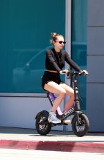 THYLANE BLONDEAU Riding a Electric Scooter Out in West Hollywood 06/29/2019