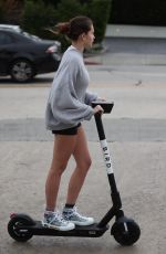 THYLANE BLONDEAU Riding a Scooter Out in West Hollywood 06/21/2019