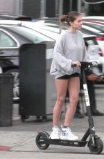 THYLANE BLONDEAU Riding a Scooter Out in West Hollywood 06/21/2019