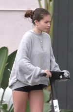 THYLANE BLONDEAU Riding a Scooter Out in West Hollywood 06/21/2019