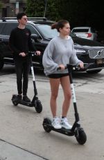 THYLANE BLONDEAU Riding a Scooter Out in West Hollywood 06/21/2019