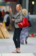 UMA THURMAN Leaves a Hair Salon in New York 06/19/2019