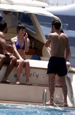 URSULA CORBERO in Bkini at a Boat in Capri 06/14/2019