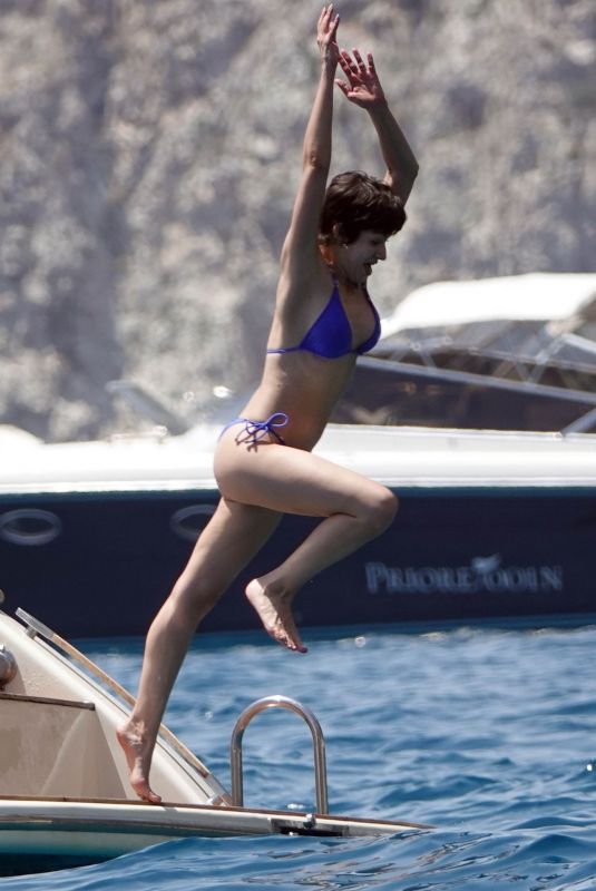 URSULA CORBERO in Bkini at a Boat in Capri 06/14/2019