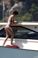 URSULA CORBERO in Bkini at a Boat in Capri 06/14/2019