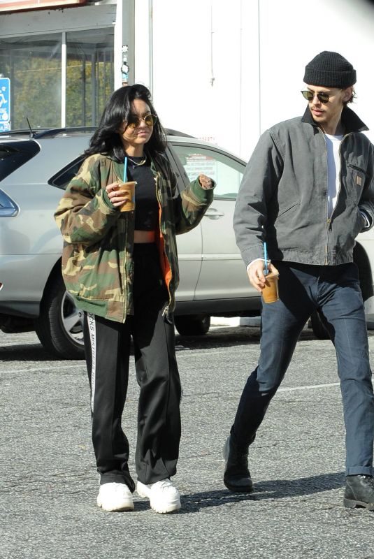 VANESSA HUDGENS Leaves Blue Bottle Coffee in Los Angeles 06/01/2019