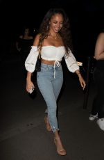 VANESSA MORGAN Leaves a Restaurant in Paris 06/02/2019
