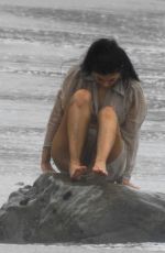 Wet KYLIE JENNER on the Photoshoot in Malibu 06/05/2019