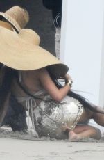 Wet KYLIE JENNER on the Photoshoot in Malibu 06/05/2019