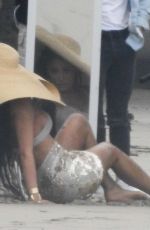 Wet KYLIE JENNER on the Photoshoot in Malibu 06/05/2019