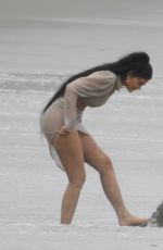Wet KYLIE JENNER on the Photoshoot in Malibu 06/05/2019