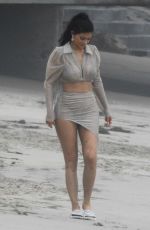 Wet KYLIE JENNER on the Photoshoot in Malibu 06/05/2019