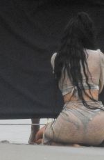Wet KYLIE JENNER on the Photoshoot in Malibu 06/05/2019