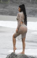 Wet KYLIE JENNER on the Photoshoot in Malibu 06/05/2019