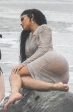 Wet KYLIE JENNER on the Photoshoot in Malibu 06/05/2019