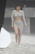 Wet KYLIE JENNER on the Photoshoot in Malibu 06/05/2019