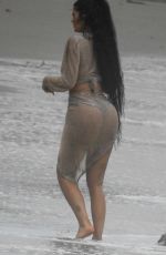 Wet KYLIE JENNER on the Photoshoot in Malibu 06/05/2019
