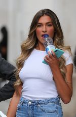 ZARA MCDERMOTT in Denim Arrives at BBC Radio in London 06/11/2019