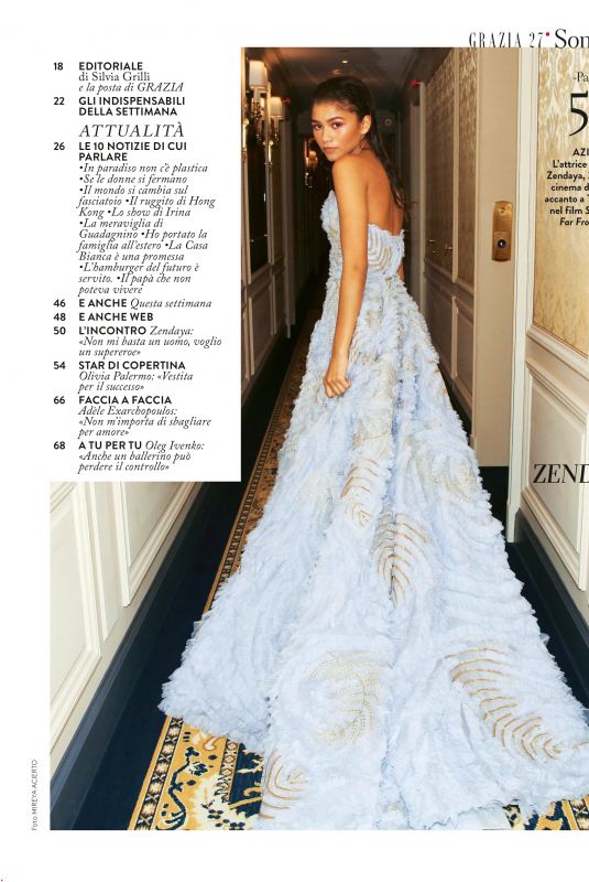 ZENDAYA COLEMAN in Grazia Magazine, Italy June 2019