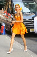 ZENDAYA COLEMAN Outside Late Show with Stephen Colbert in New York 06/25/2019