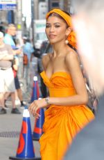 ZENDAYA COLEMAN Outside Late Show with Stephen Colbert in New York 06/25/2019