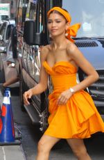 ZENDAYA COLEMAN Outside Late Show with Stephen Colbert in New York 06/25/2019