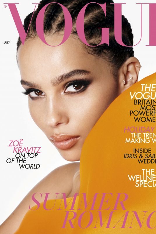ZOE KRAVITZ in Vogue Magazine, July 2019