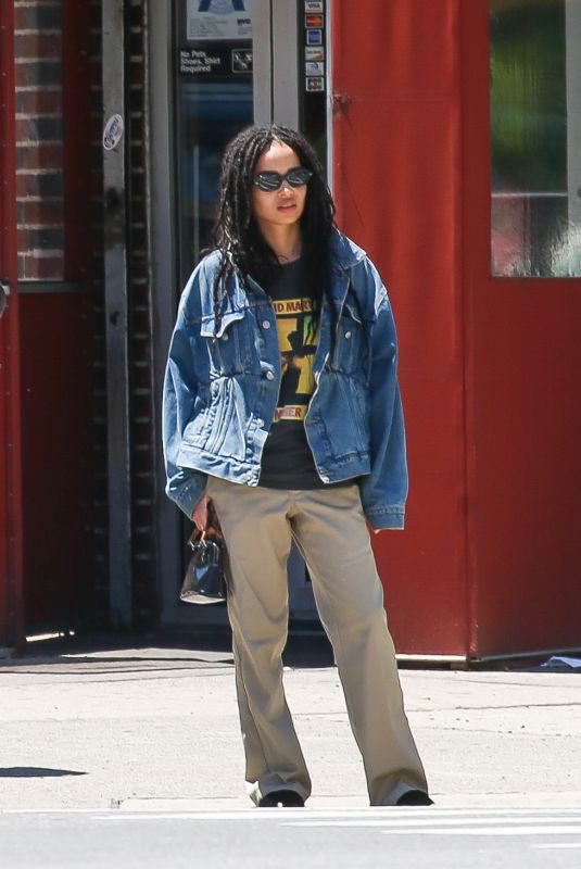 ZOE KRAVITZ Out in New York 05/26/2019