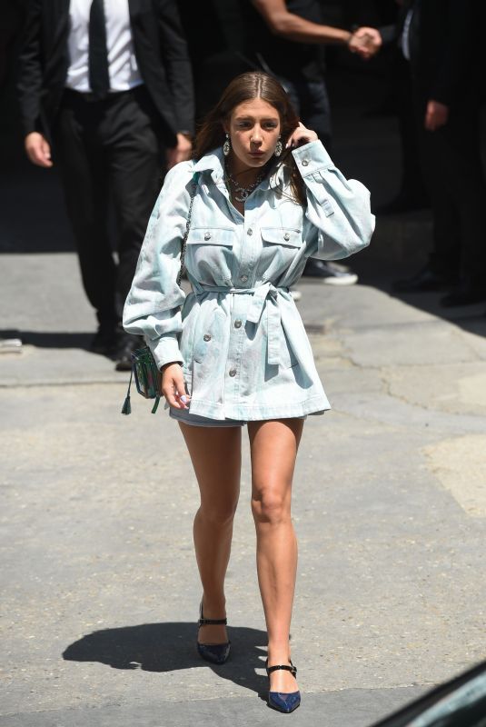 ADELE EXARCHOPOULOS Leaves Chanel Fashion Show in Paris 07/02/2019