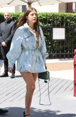 ADELE EXARCHOPOULOS Leaves Hotel La Reserve in Paris 07/02/2019